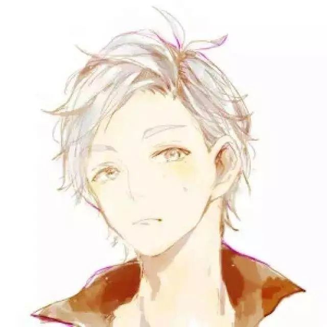 动漫男生头像帅气简约侧面高清干净阳光的男生头像漫画图片男生头像