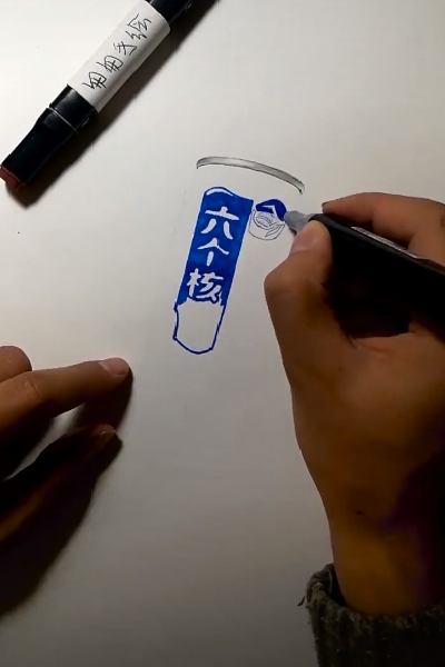 美术生画"六个核桃",开局:有个样子,看到最后:玩艺术的都是"骗"人的