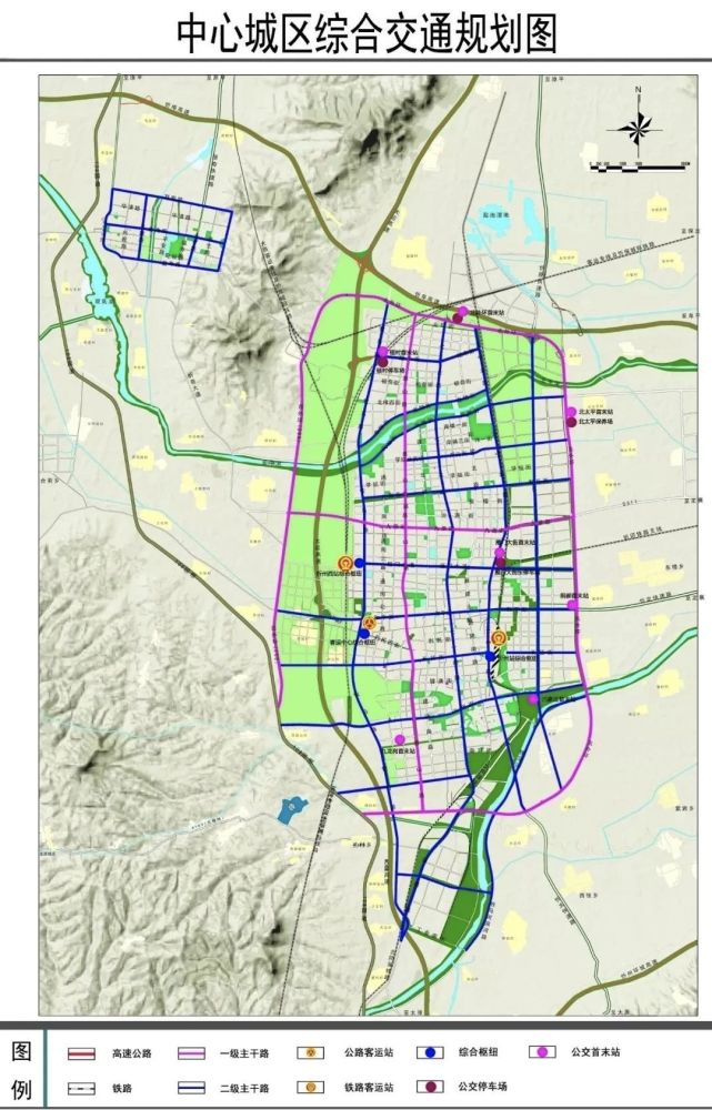 来源:忻州报 忻州市城市综合交通规划批前公示图 忻州综合交通规划