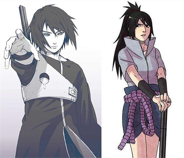 当火影中的角色性转之后,佐助美如画,雏田有点辣眼睛