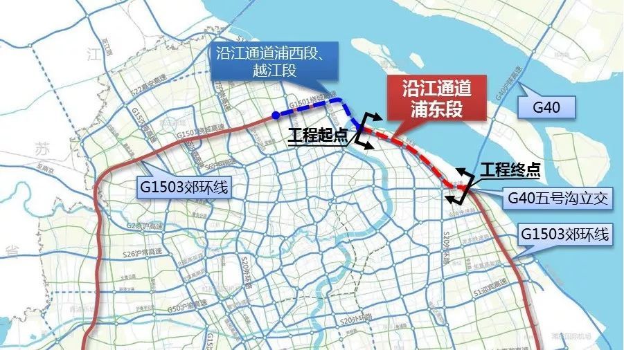 沿江越水 画"龙"点睛 沿江通道浦东段正式开工
