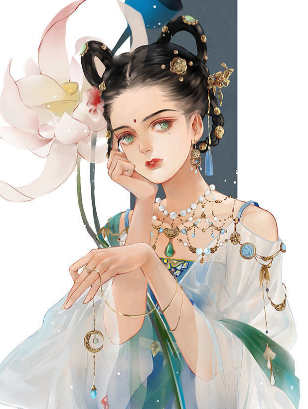 古风女生头像:相守即福,承君一诺,千年之恋,君可忆,初见般相惜