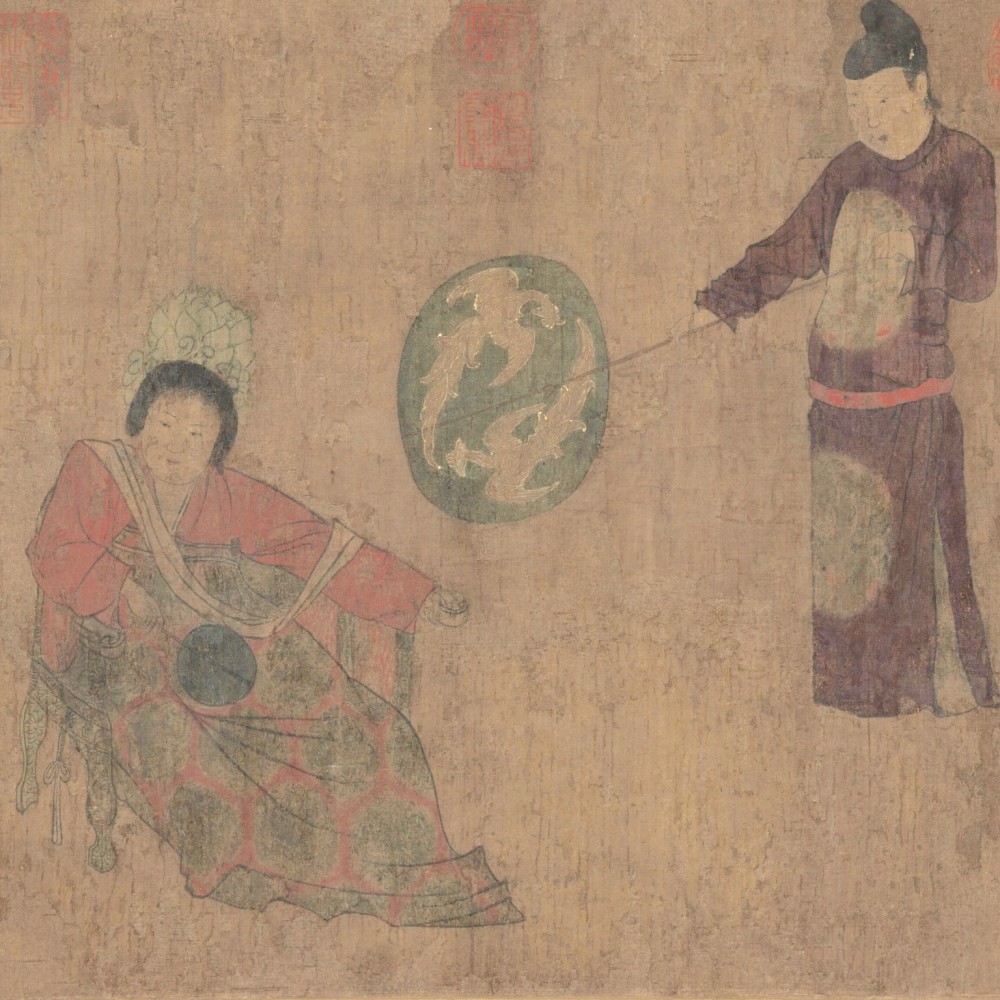 唐代周昉《挥扇仕女图》中的圈椅