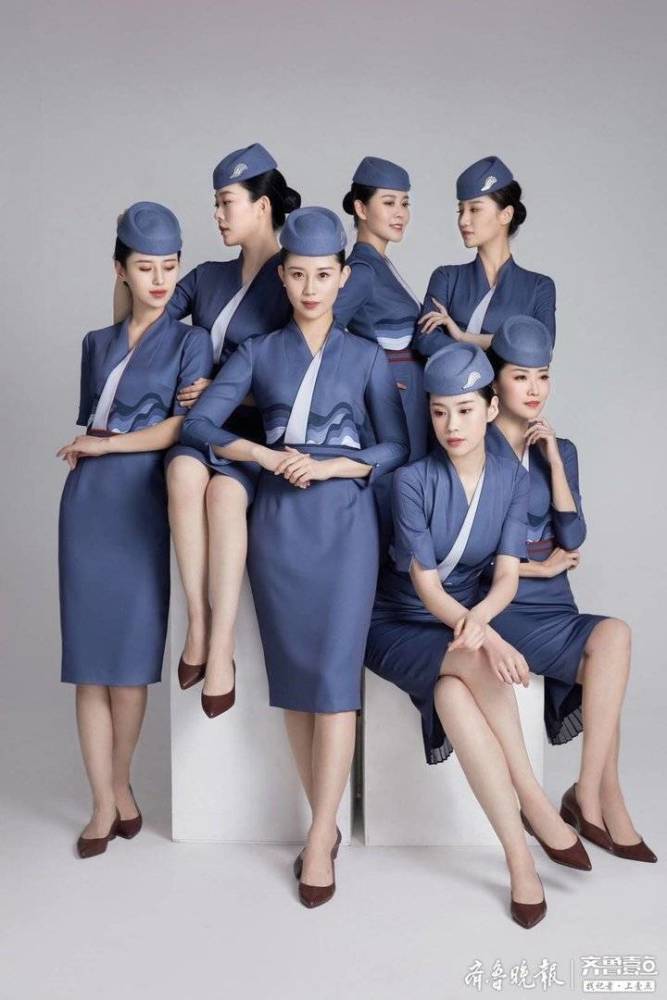 太养眼!山航换装新一代空勤制服,以"雁影长空"为主线