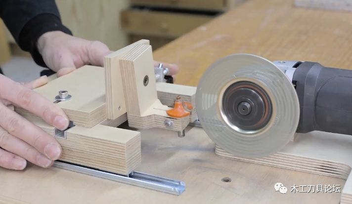 diy技术:自己动手用角磨机做一个木工镂铣刀修磨夹具