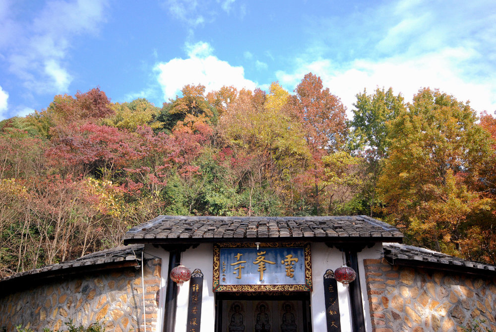 福建上杭西普陀,枫叶红了,值得一看