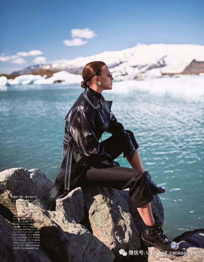 俄罗斯超模伊丽娜·谢克,1月日本版《vogue》冰岛摄影