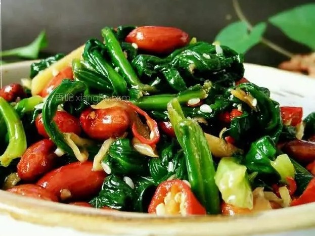 菠菜花生仁