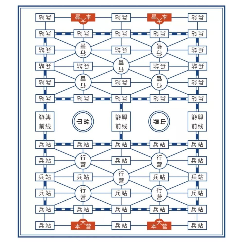 每方各有25个棋子,玩法规则简单有趣:司令>军长 >师长> 旅长 >团长>