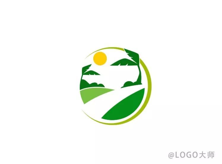 椰子元素主题logo设计合集鉴赏!