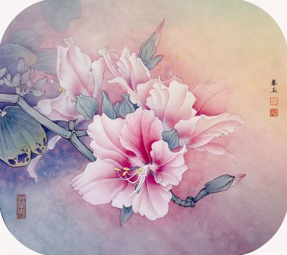李晓明师生工笔画作品集名师出高徒太精彩了