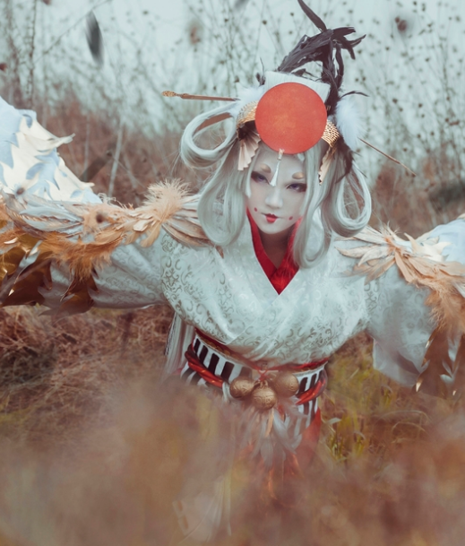 阴阳师姑获鸟cosplay,气质动人的小姐姐,美的无懈可击