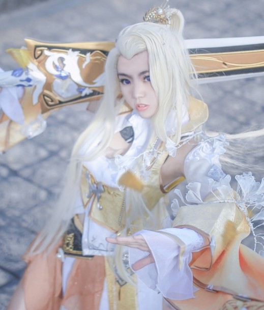 剑三雪河藏剑成女cosplay,优雅端庄的小姐姐,美到窒息