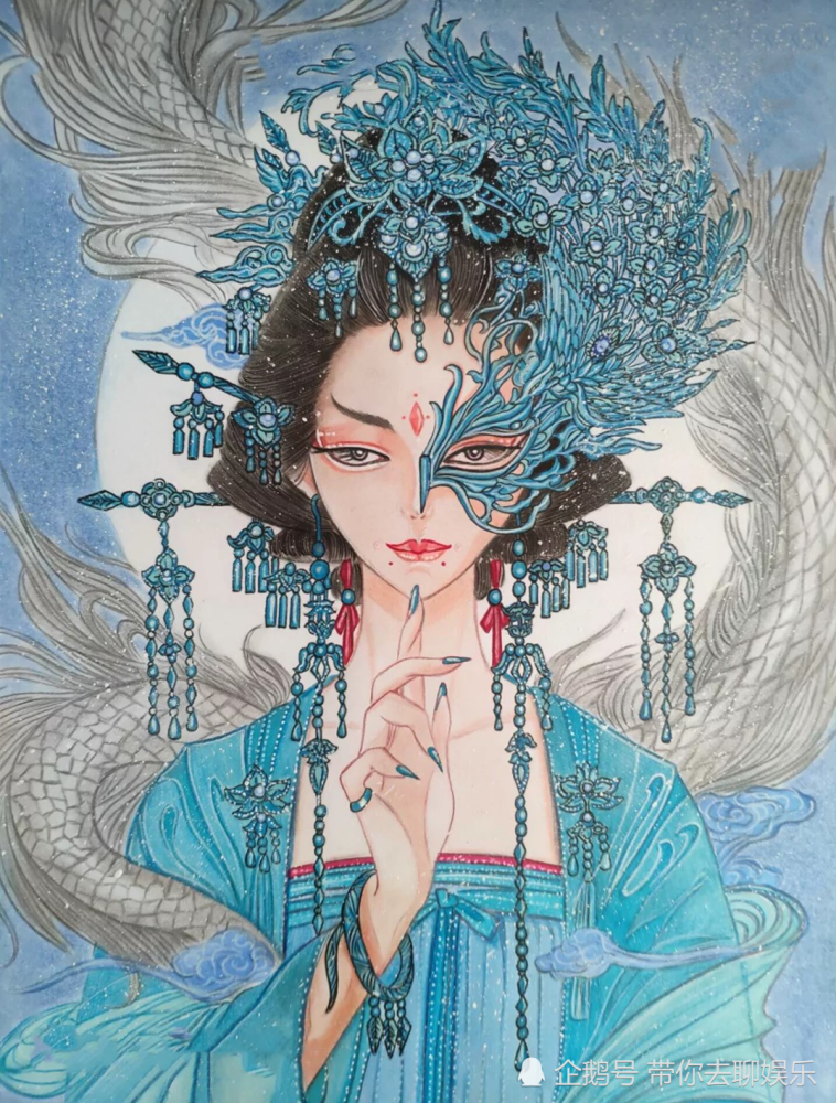 美术生在纸上画半面妆开始是个手残党吧成品咋还换色了