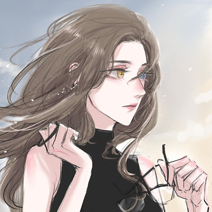 唯美风·二次元女生头像:想做你心尖上的白月光,对你