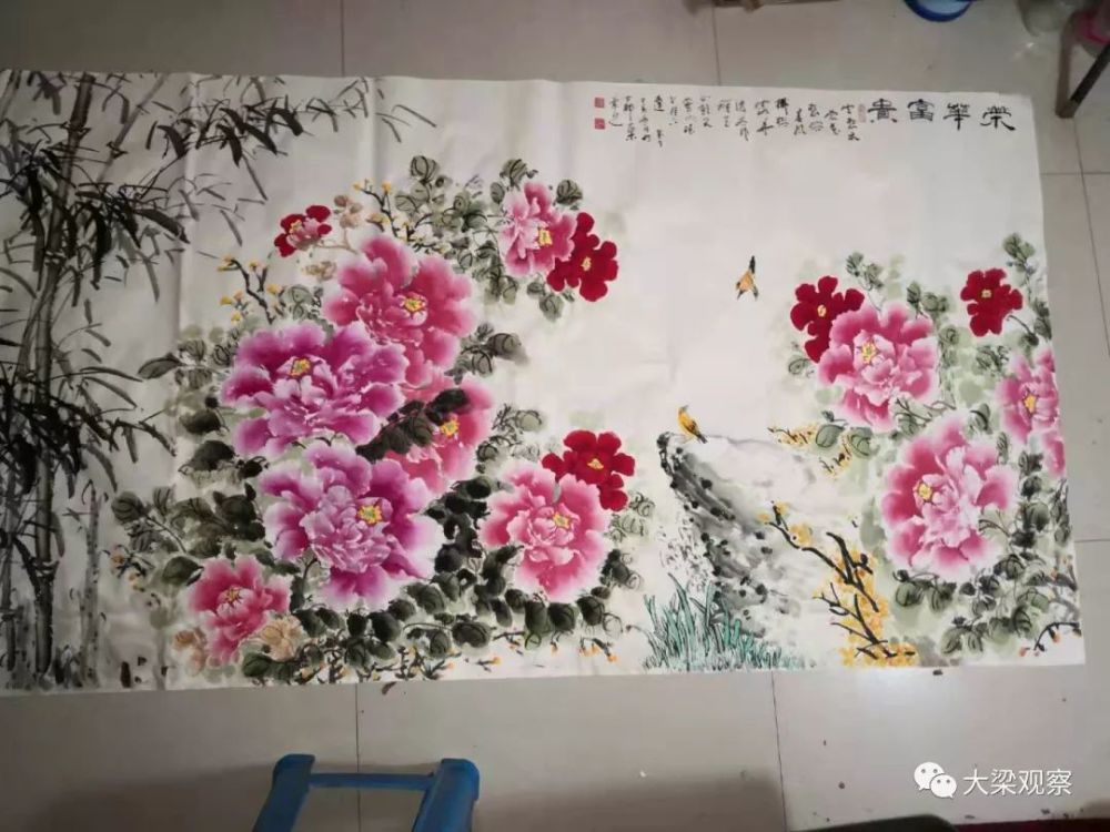 开封著名书画家郑兰迎走进朱仙镇渠世营砂浆石盆景展览馆