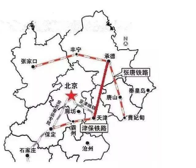 这条城际铁路是连接天津市到河北承德一段重要铁路干线,规划中分三段