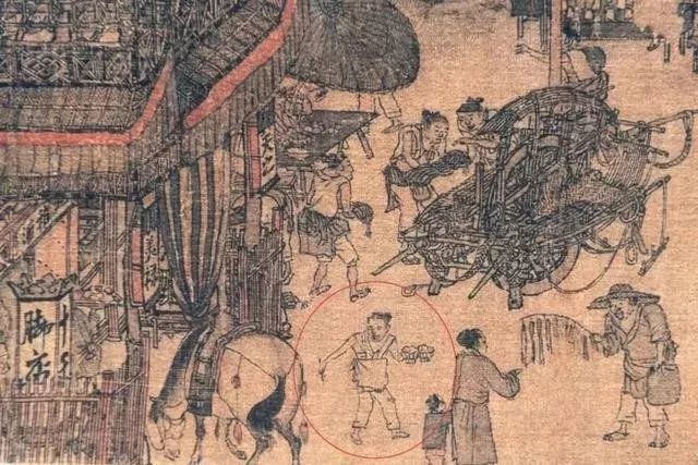 宋朝最鼎盛时,就是胡辣汤最辉煌时,于是它被画进了《清明上河图》里.