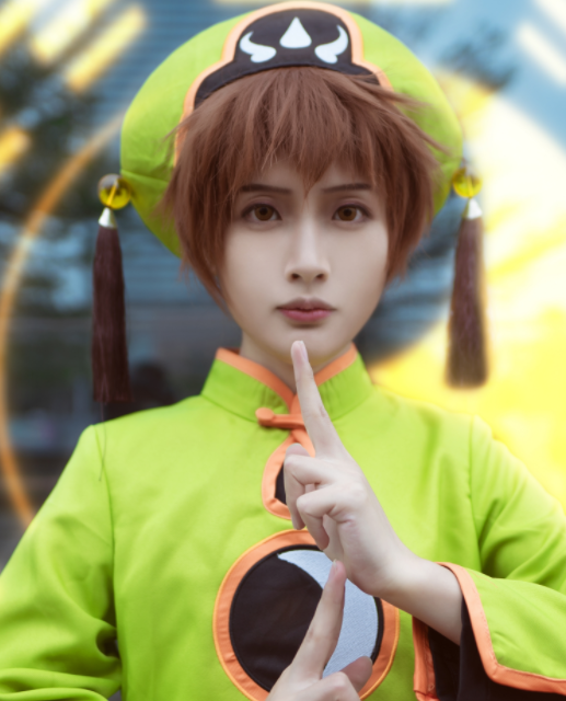 动漫《魔卡少女樱》李小狼cos,清爽帅气俊郎非凡