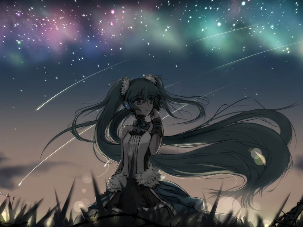 初音未来高清横版壁纸,唯美的小姐姐,气质动人