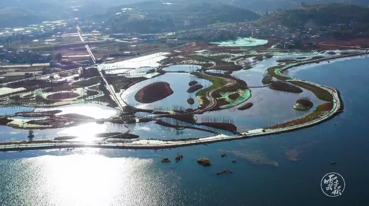 云南最大单体人工湿地在昆明阳宗海揭牌,拟构建8大景观