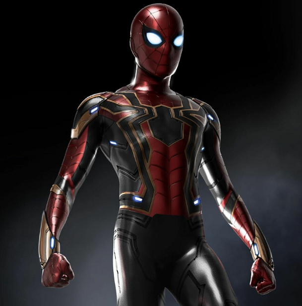《蜘蛛侠2》最新概念图,蜘蛛侠换上"红金"钢铁战衣,超