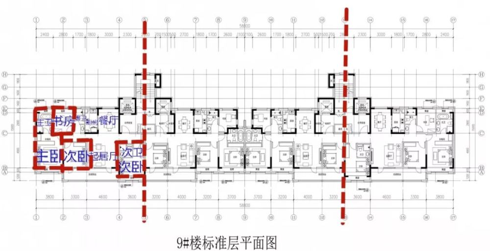 两梯三户设计,书房可改造卧室,3室2厅1卫户型,南北通透,预留了飘窗