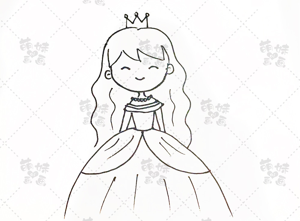 四,端庄的古装小公主 绘制难度:★★★ 古装小公主的服饰都很有特点