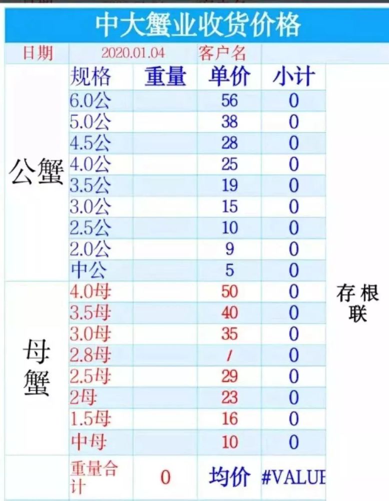 2020.12.26日螃蟹批发价格
