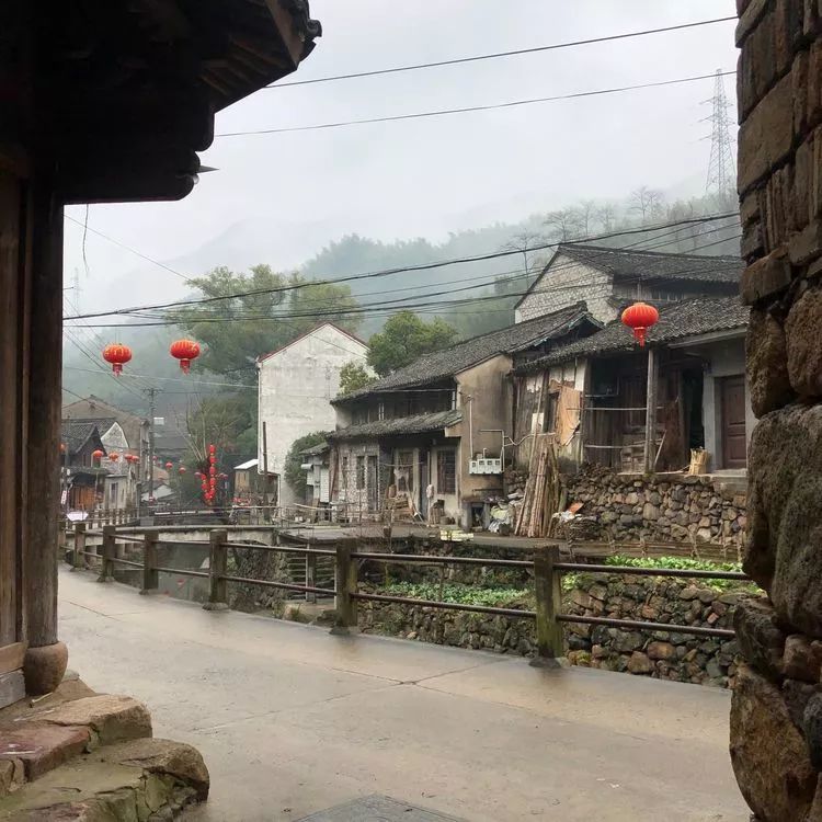 冬日宁波奉化石门古村风情