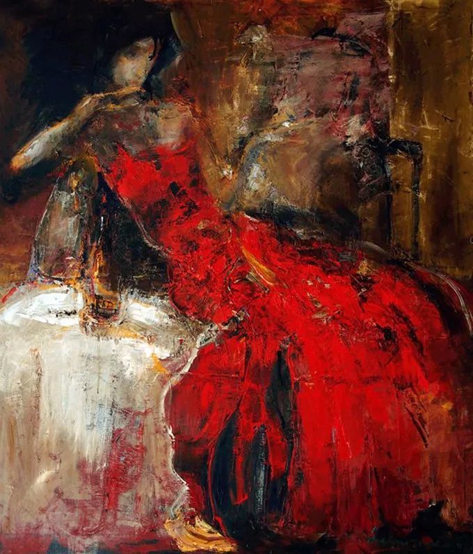 乌克兰著名画家谢里·雷兹尼琴科人物油画作品欣赏