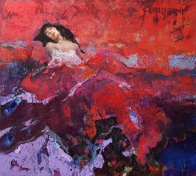 乌克兰著名画家谢里·雷兹尼琴科人物油画作品欣赏