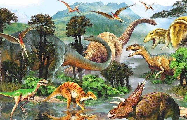 三叠纪史前的恐龙