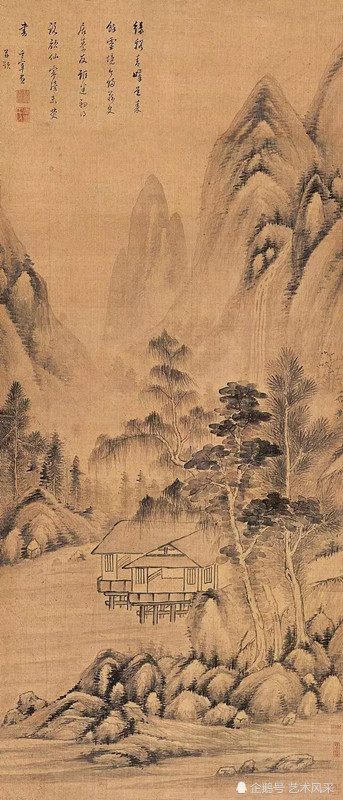 明代华亭画派代表人董其昌精品山水画