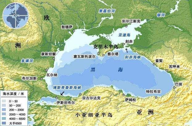 如果把直布罗陀海峡及苏伊士运河封住,地中海和黑海会
