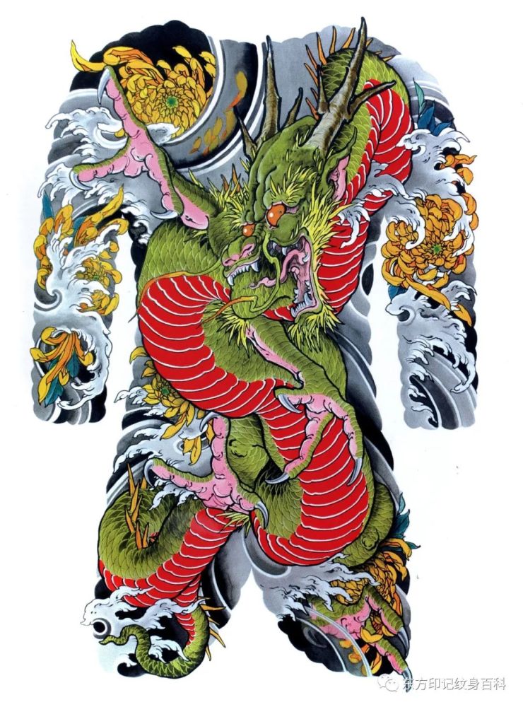 甚至是延伸至臀部和腿部 满背纹身不少人选择传统和日式风格的 的确