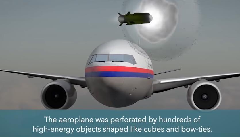 sa-11山毛榉防空导弹击中mh17的效果图
