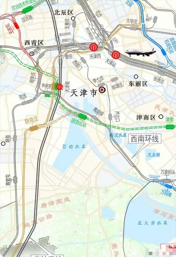 路过遵化的津承城际站点图