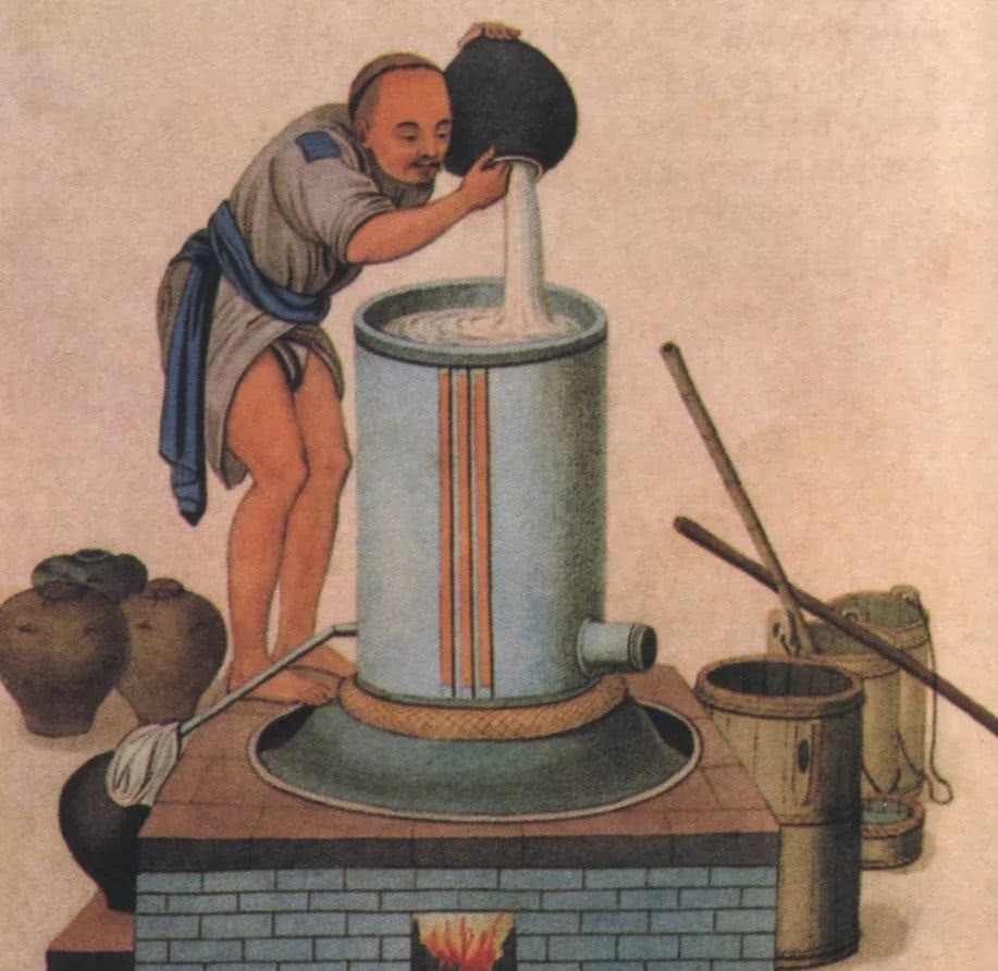 清代的酿酒蒸馏器