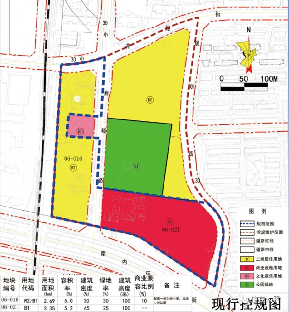 小井峪城改用地控规修编 取消商业地块