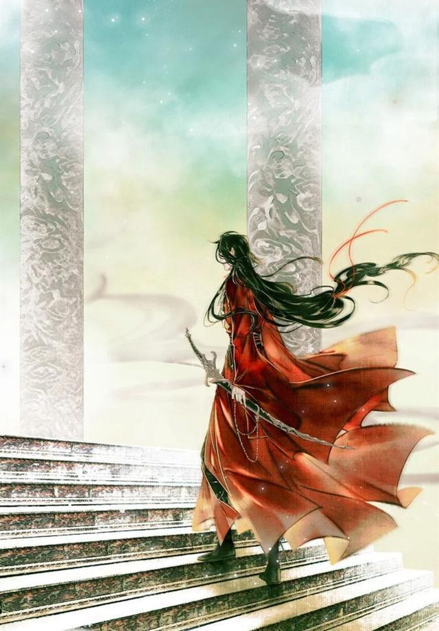 天官赐福12话:花城携厄命大战神官,一袭红衣身姿优雅