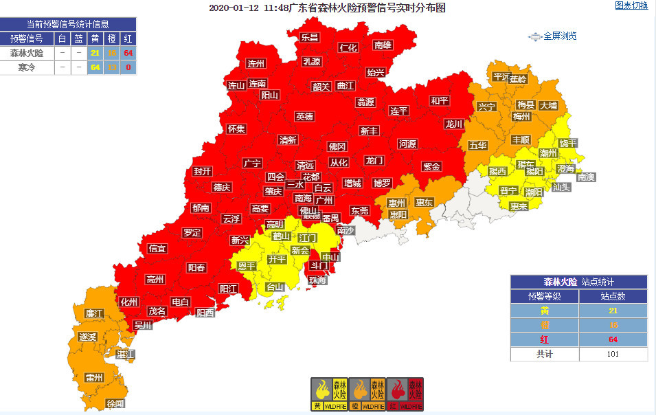 预计12日,粤西,珠三角大部和粤东市县多云间阴天有(分散)小雨,其余市