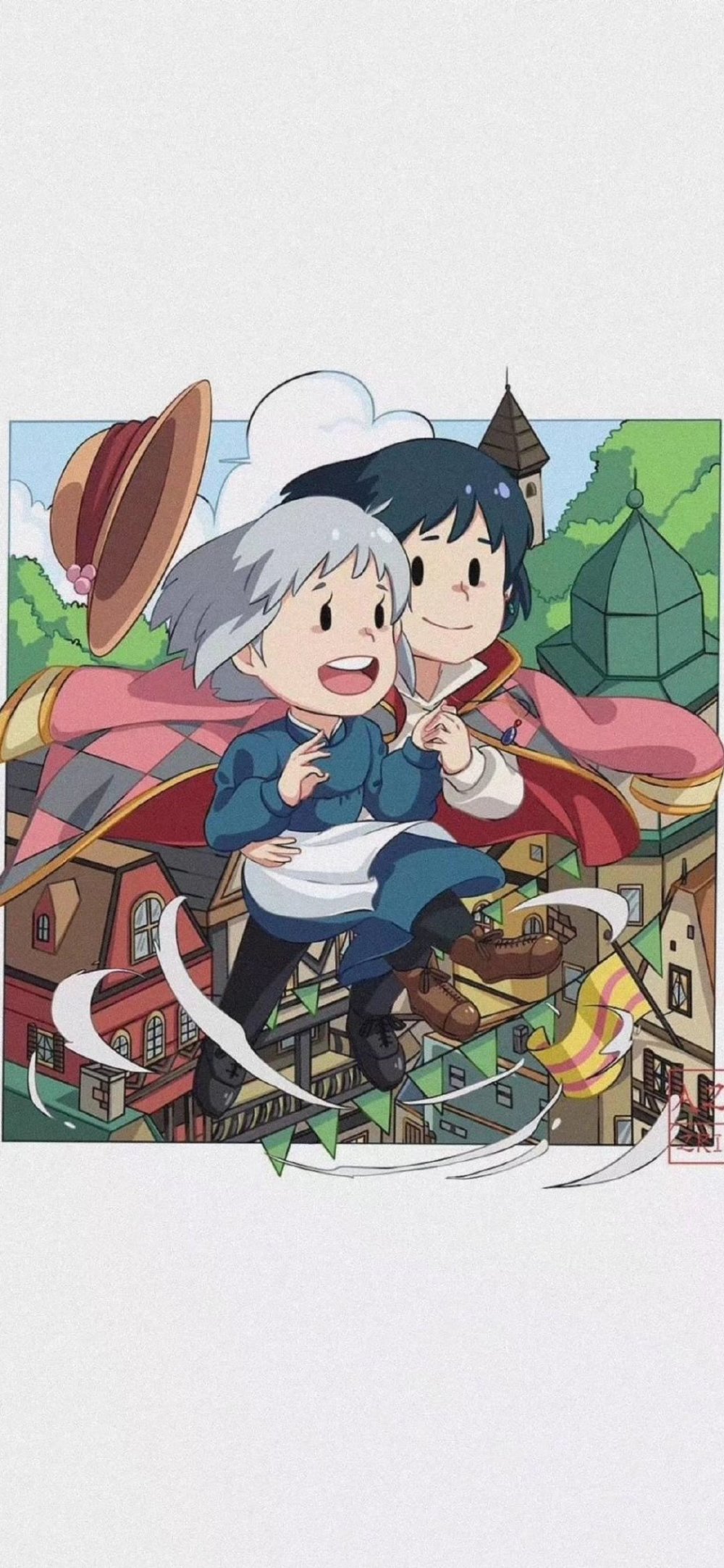 宫崎骏动漫背景图:我们的孤独就像天空中漂浮的城市