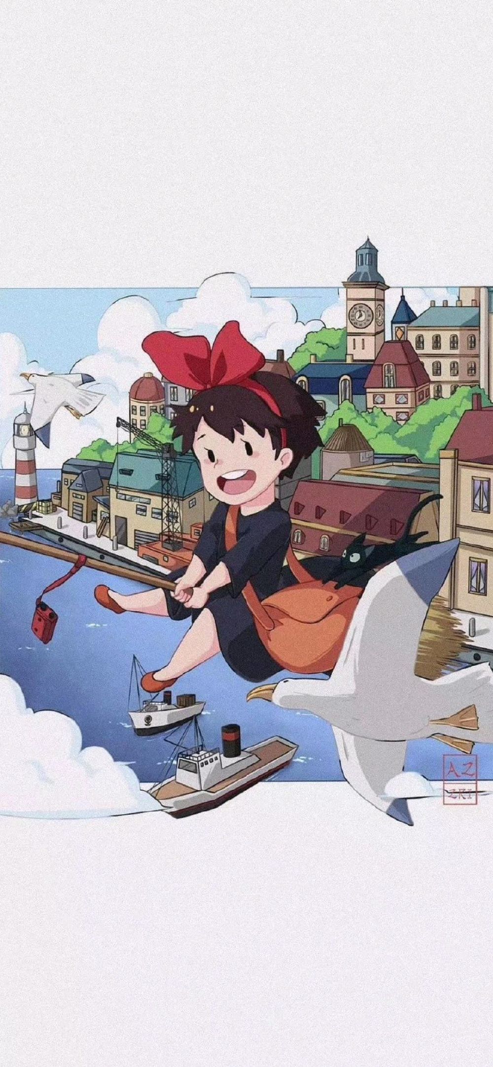 宫崎骏动漫背景图:我们的孤独就像天空中漂浮的城市