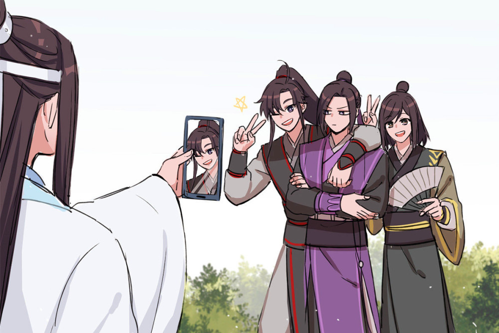 《魔道祖师》忘羡恩爱日常,蓝湛负责拍照,魏婴看到后又喜又气