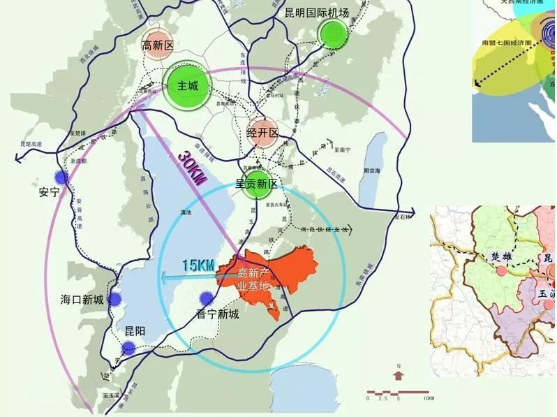 昆明呈贡2021年下半年新楼盘布局图呈贡新城马金铺黄土坡大渔