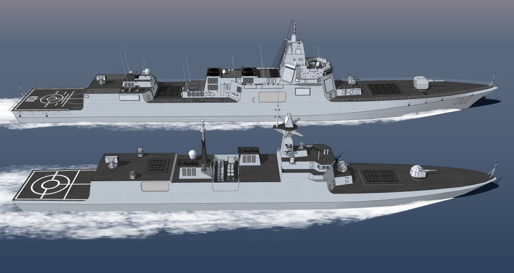 我国全新背靠背相控阵雷达上舰测试,054b型护卫舰开工在即?