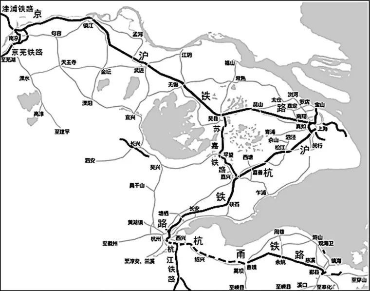 图片来源:岳钦韬《以上海为中心:沪宁,沪杭甬铁路与近代长江三角洲