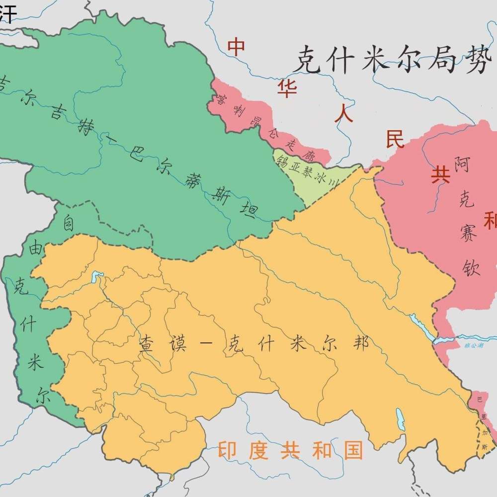 查谟克什米尔地图