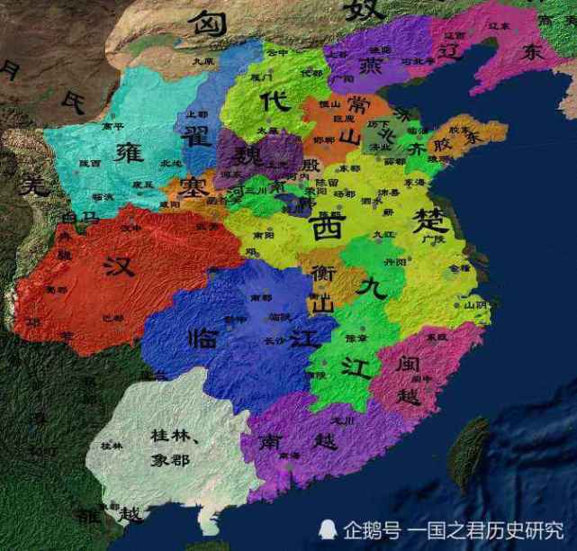 楚汉天下形势图